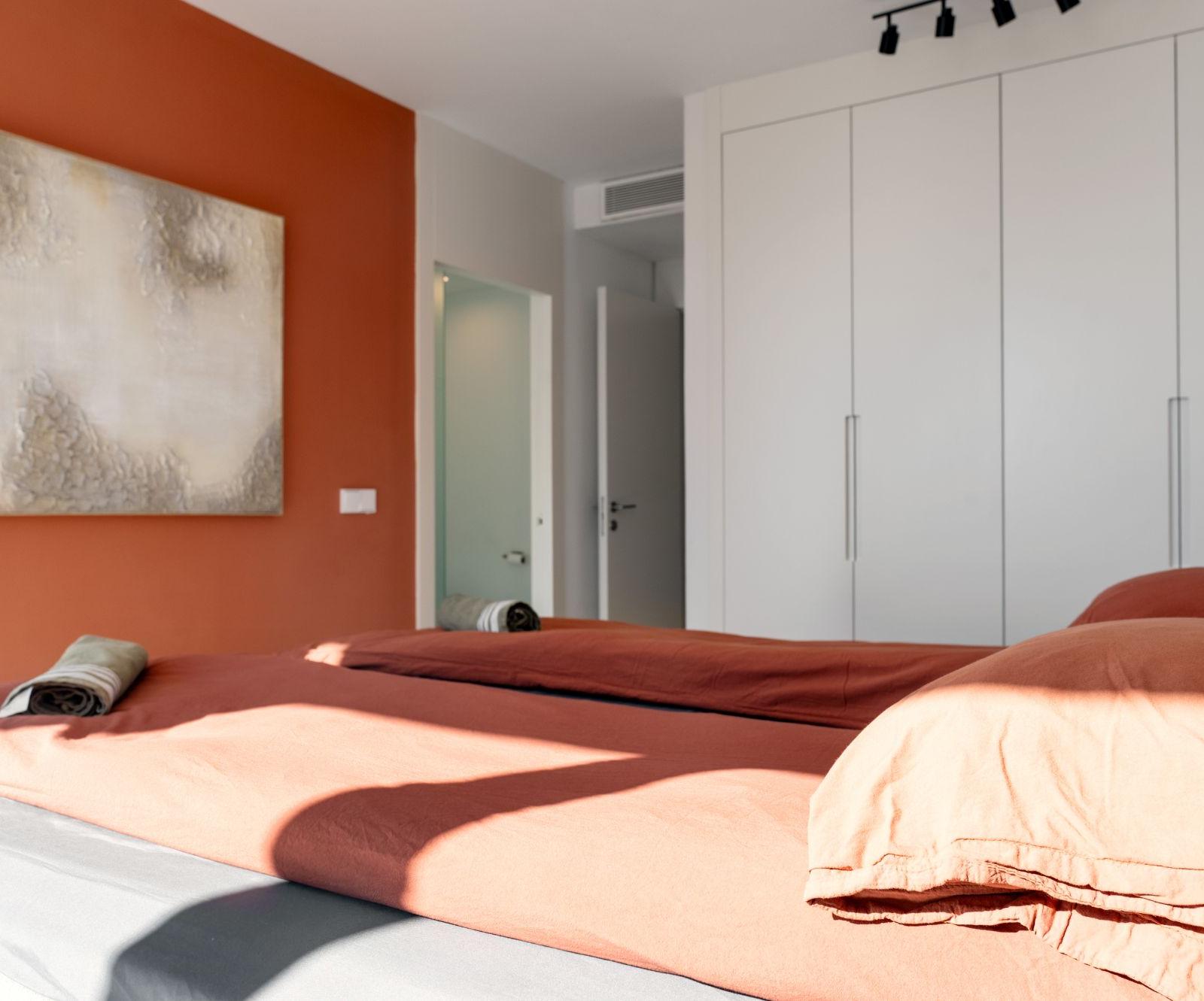 Detail of the master bedroom