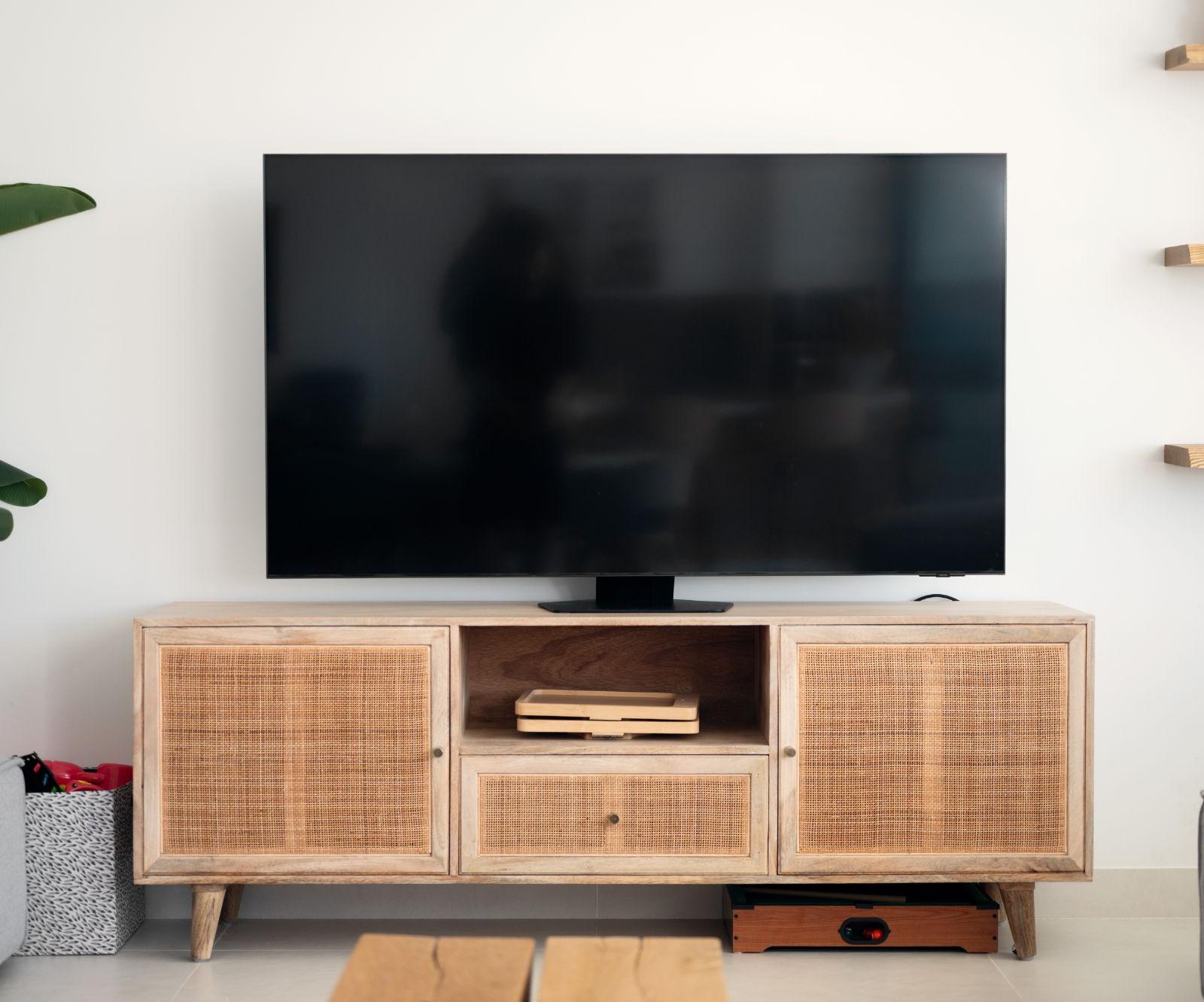 Television wall in the living room